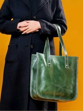 Handmade World Aria Green Tote